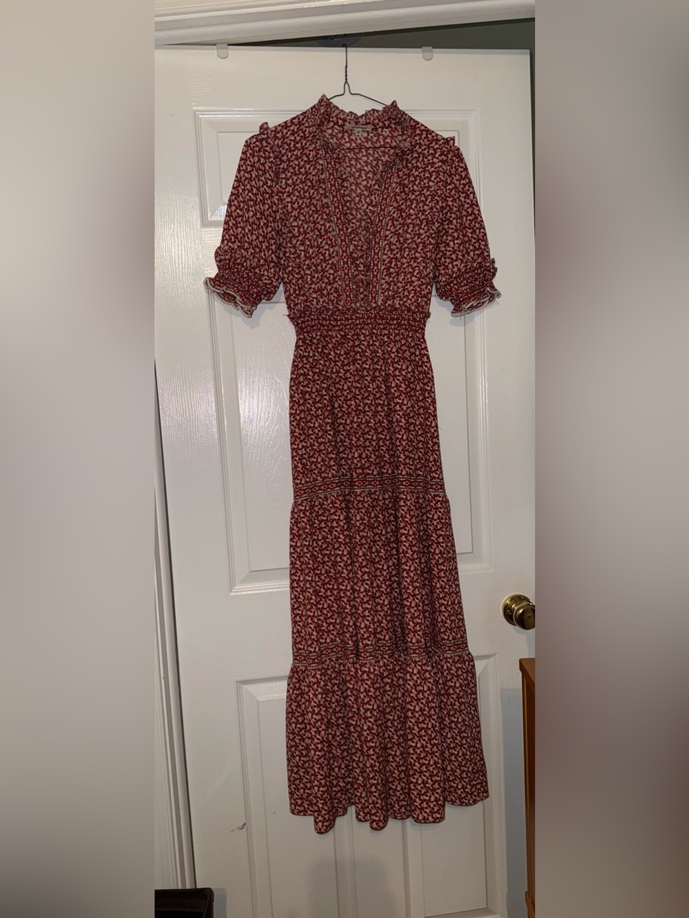 Max Studio Red Floral Maxi Dress